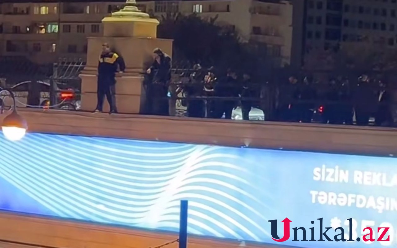 Özünü atmaq üçün körpüyə çıxdı
